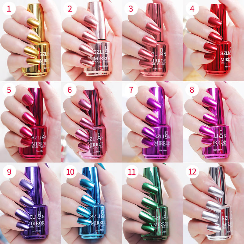 2026 Vernis à ongles métallisé miroitant et glamou