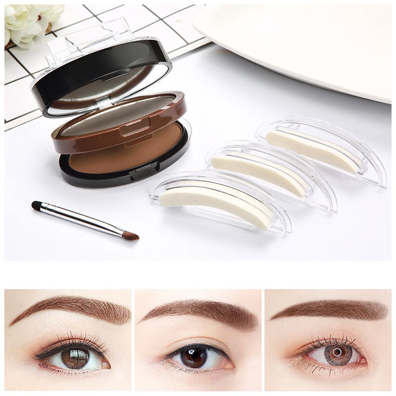 👁️ 50% DE RÉDUCTION! ✨ Tampon à sourcils instantané & réglable – Poudre deux couleurs, facile à utiliser & longue tenue – Des sourcils parfaits en un geste 💄