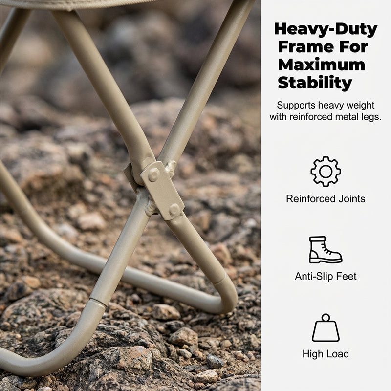 Tabouret pliant portable avec design de sac à main