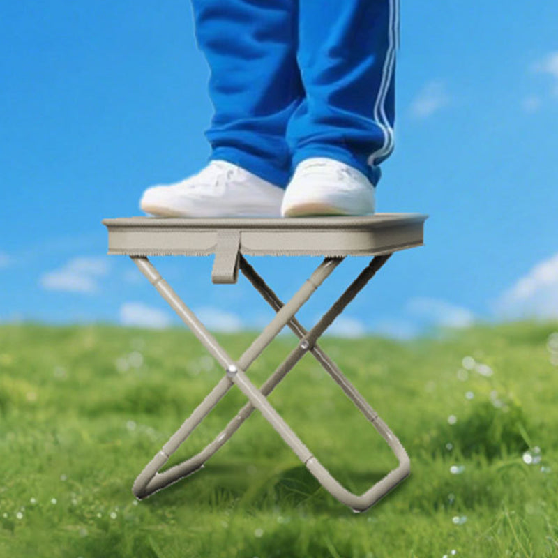 Tabouret pliant portable avec design de sac à main