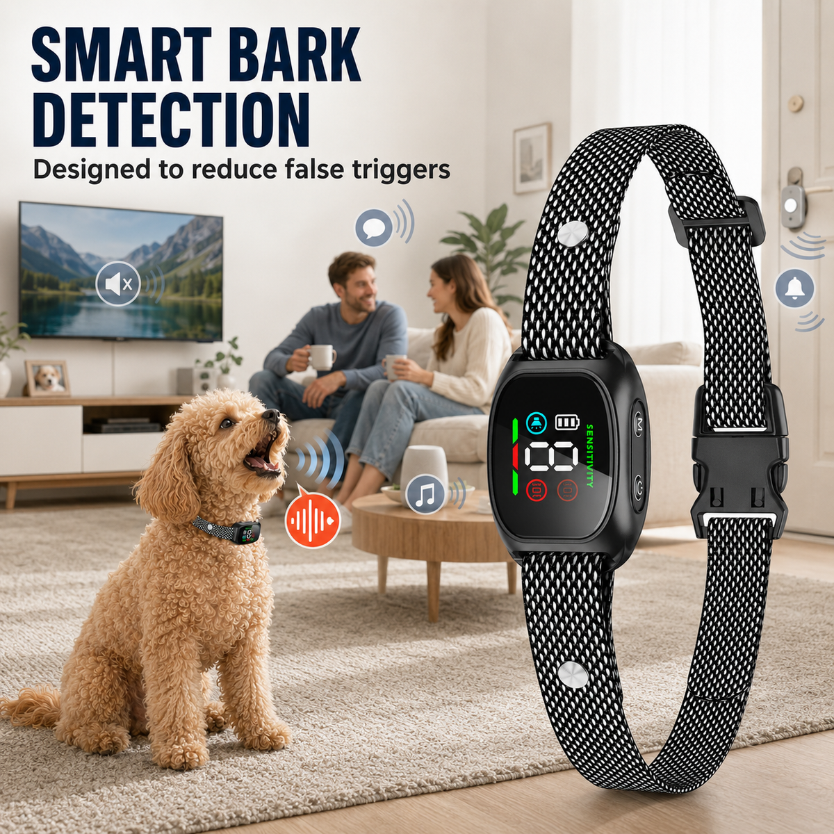🛡️🐾 50% DE RÉDUCTION ! Collier anti-aboiement – Système intelligent anti-décalage qui filtre les autres aboiements. Étanche (IP67) et rechargeable par USB – un dressage en toute sérénité, où que vous soyez ! 💦✅