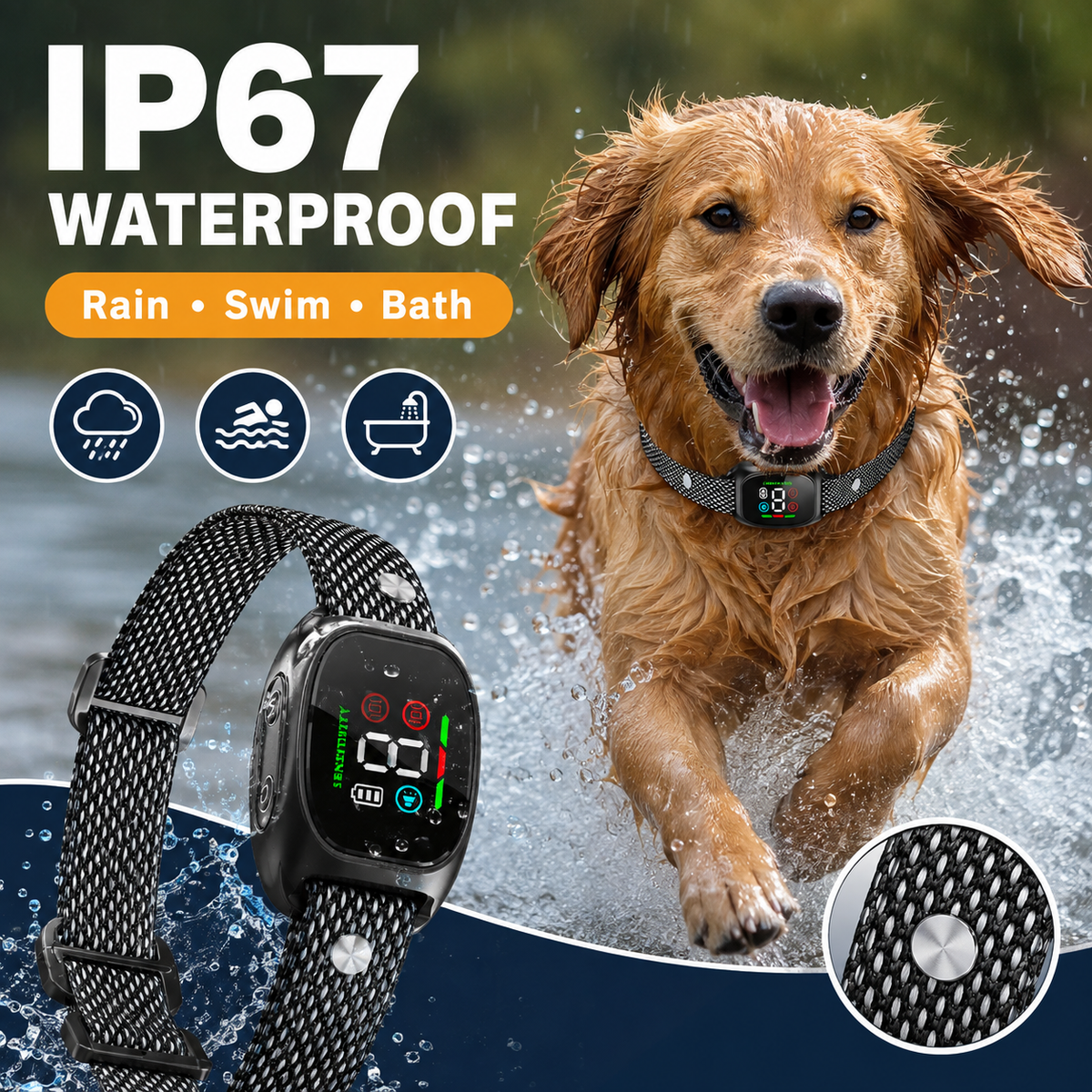 🛡️🐾 50% DE RÉDUCTION ! Collier anti-aboiement – Système intelligent anti-décalage qui filtre les autres aboiements. Étanche (IP67) et rechargeable par USB – un dressage en toute sérénité, où que vous soyez ! 💦✅