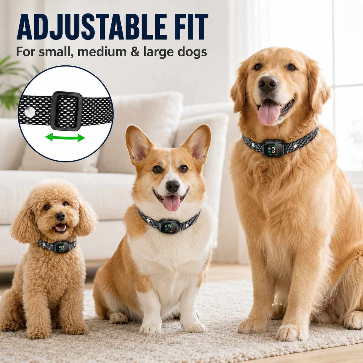 🛡️🐾 50% DE RÉDUCTION ! Collier anti-aboiement – Système intelligent anti-décalage qui filtre les autres aboiements. Étanche (IP67) et rechargeable par USB – un dressage en toute sérénité, où que vous soyez ! 💦✅