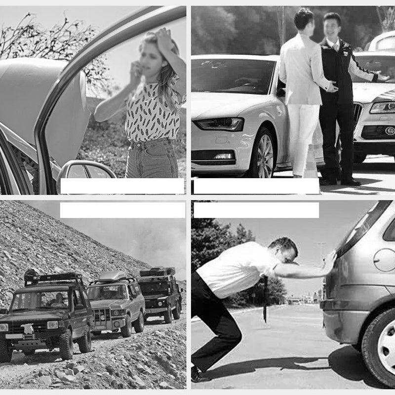 🚗🪝 Câble de Remorquage 8 Tonnes avec Crochets à Manille en U – Sangle Épaisse Polypropylène, Bandes Réfléchissantes et Boucles Renforcées