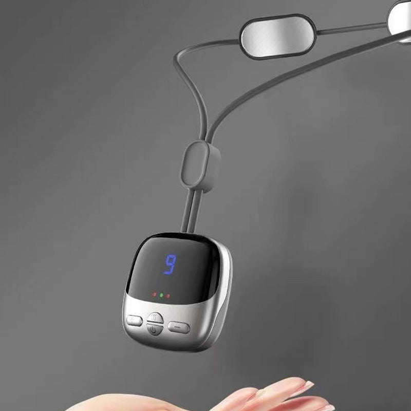 💆‍♀️🔥 Masseur de cou portable en pendentif – Chaleur apaisante et massage ciblé, léger et discret, pour soulager les tensions au bureau comme à la maison 🌿