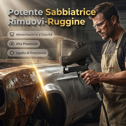 💨🔧 Pistolet de Sablage Pneumatique Portatif – Élimination Rouille & Peinture, Contrôle Précis du Flux, Usage Intensif 🛡️✅
