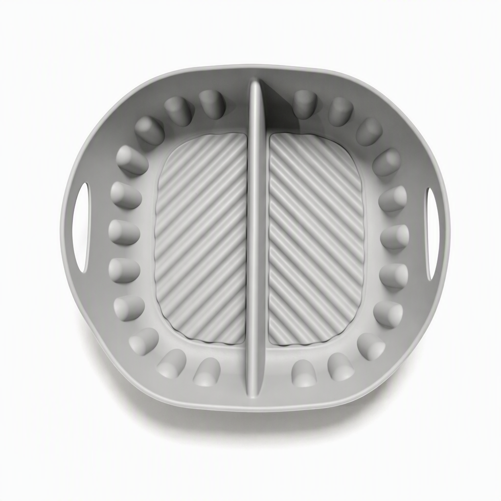 🔥PROMO 50% ! Moule double en silicone souple ✨ 2 compartiments, démoulage facile, lavage rapide, cuisine saine 🧽🍳