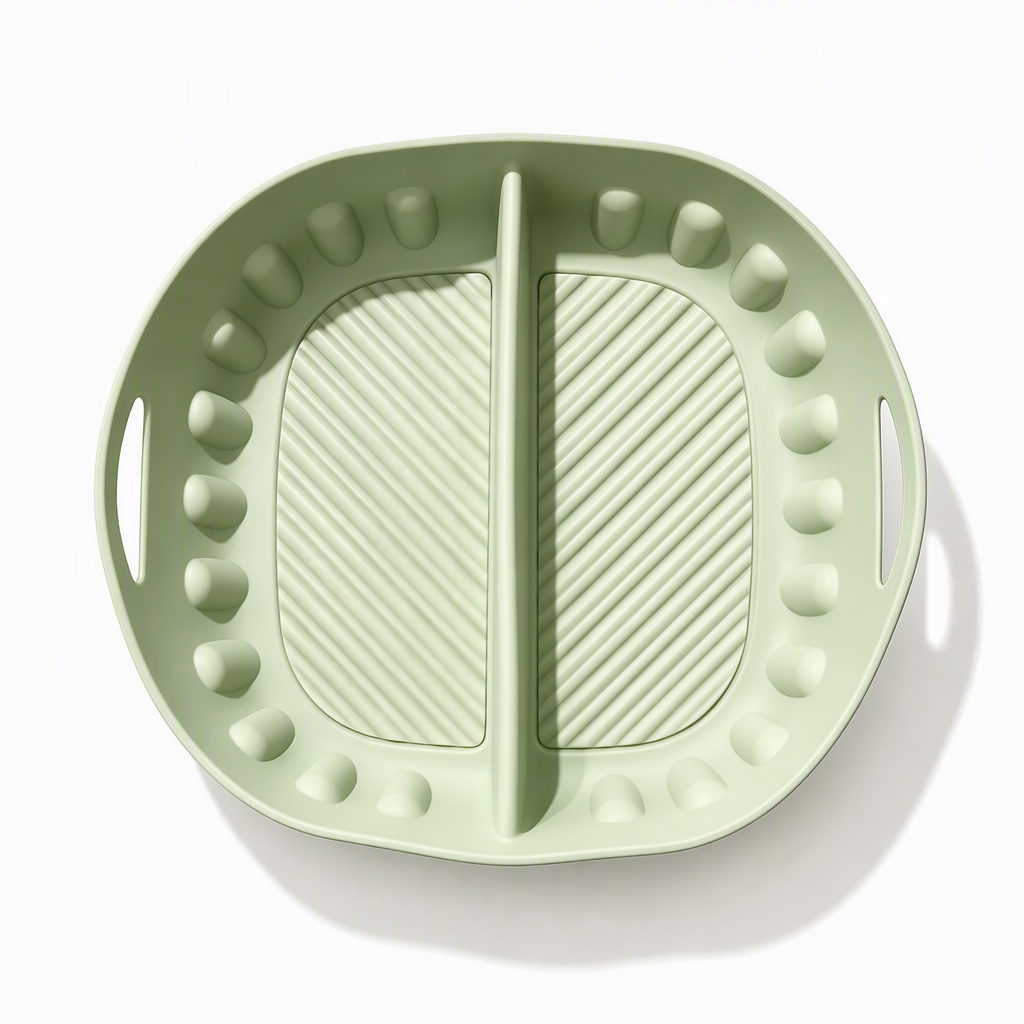 🔥PROMO 50% ! Moule double en silicone souple ✨ 2 compartiments, démoulage facile, lavage rapide, cuisine saine 🧽🍳
