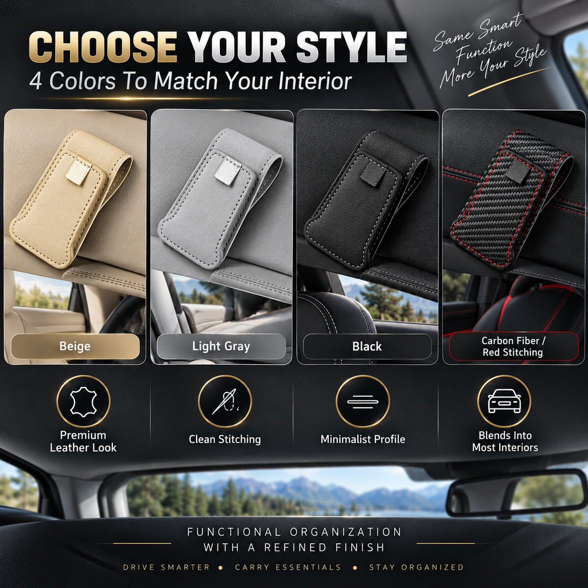 🕶️ 50 % DE RÉDUCTION MAINTENANT ! Support magnétique pour lunettes de soleil en voiture – Fixation et rangement 2 en 1, se fixe au pare-soleil ou au tableau de bord, garde vos lunettes à portée de main