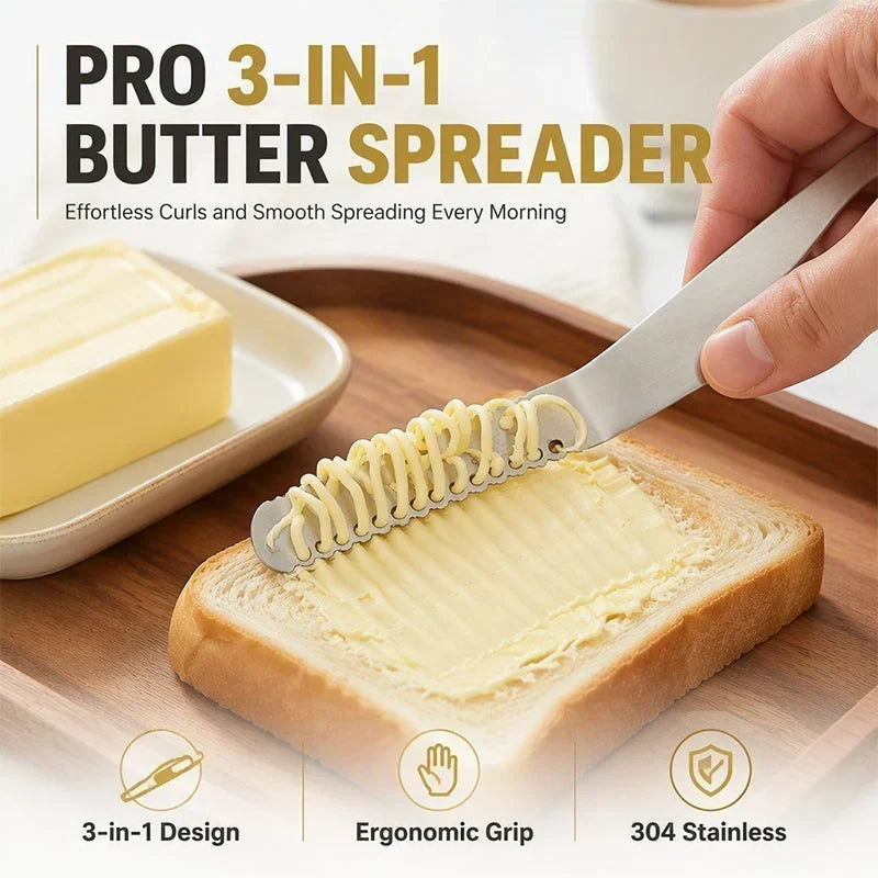 🧈50% DE RÉDUCTION ! Couteau à beurre multifonction acier inoxydable, tartiner facilement, idéal pour sandwiches et apéritifs ✨🥪