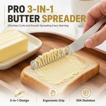 🧈50% DE RÉDUCTION ! Couteau à beurre multifonction acier inoxydable, tartiner facilement, idéal pour sandwiches et apéritifs ✨🥪
