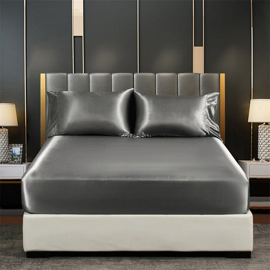 Promotion exceptionnelle : 50 % de réduction 🔥 Drap-housse en satin synthétique, soyeux et frais