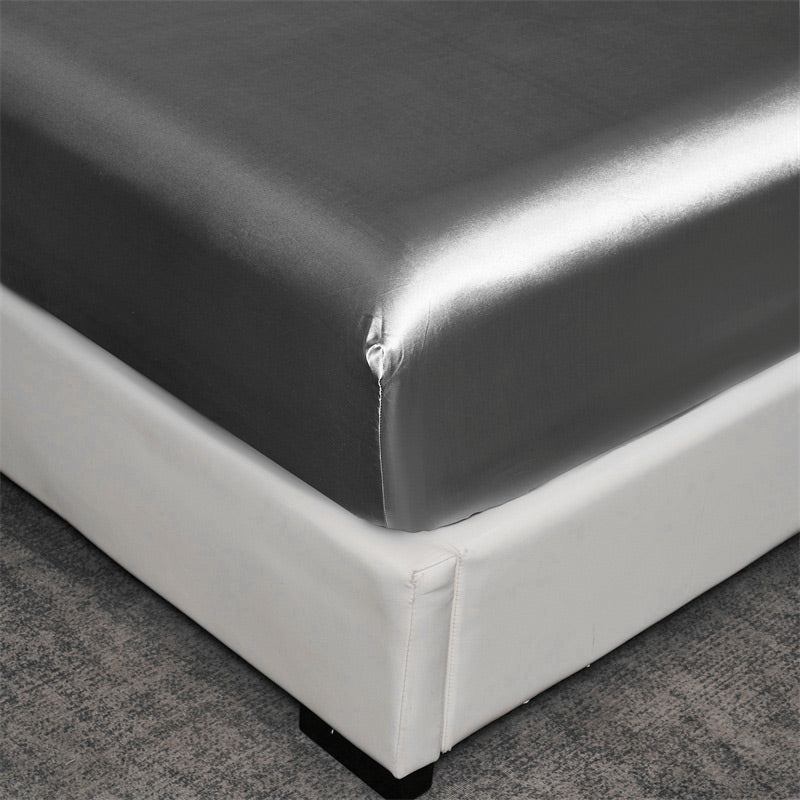 Promotion exceptionnelle : 50 % de réduction 🔥 Drap-housse en satin synthétique, soyeux et frais