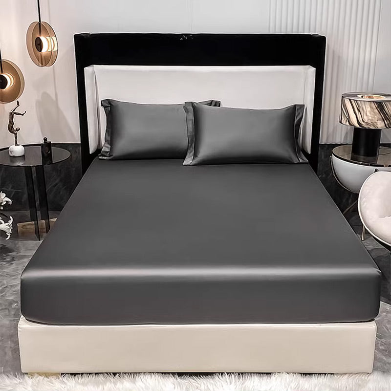 Promotion exceptionnelle : 50 % de réduction 🔥 Drap-housse en satin synthétique, soyeux et frais
