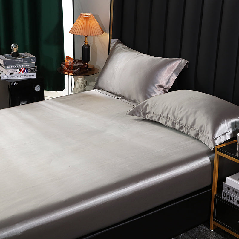 Promotion exceptionnelle : 50 % de réduction 🔥 Drap-housse en satin synthétique, soyeux et frais
