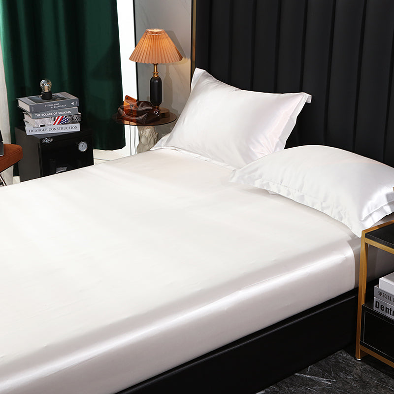 Promotion exceptionnelle : 50 % de réduction 🔥 Drap-housse en satin synthétique, soyeux et frais