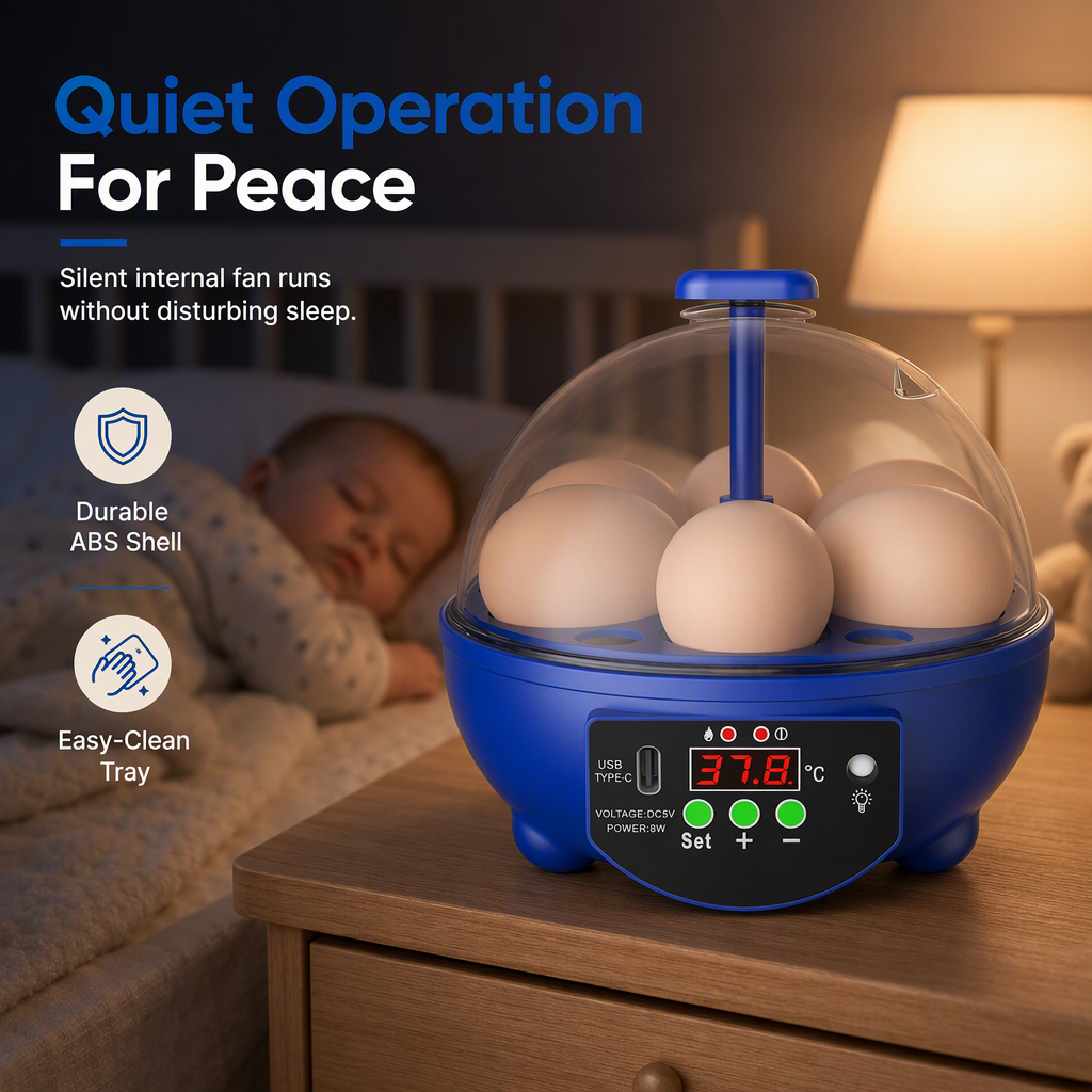 Couveuse automatique USB avec fonction de retournement des œufs
