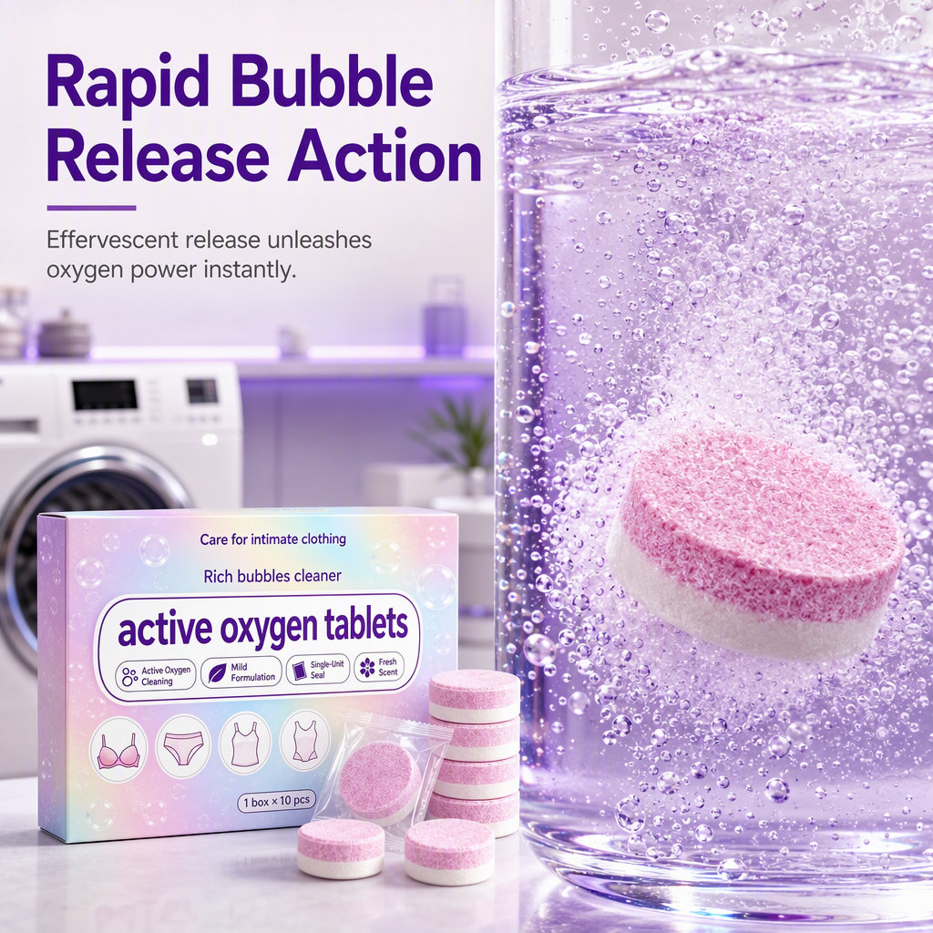 Pastilles effervescentes pour le lavage du linge