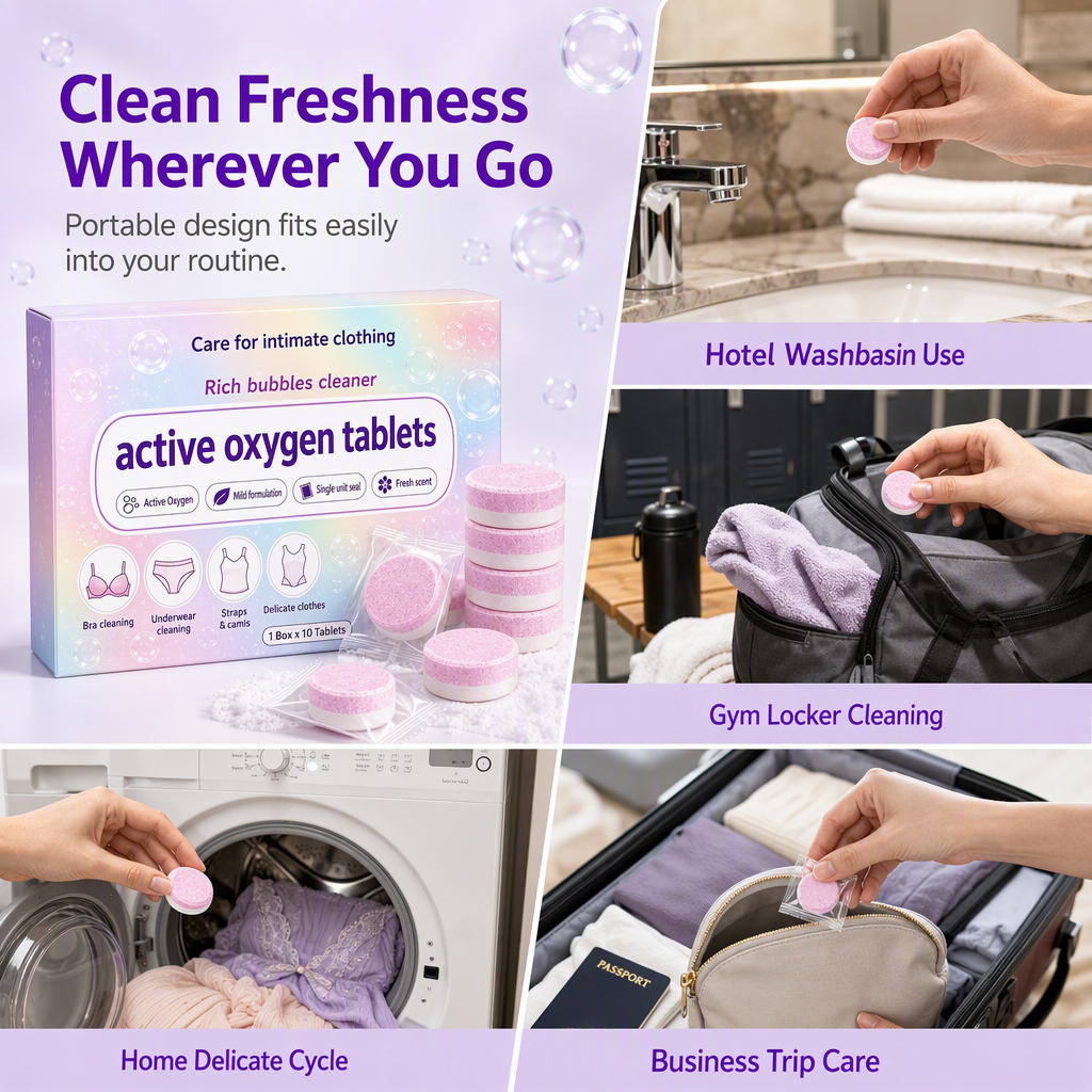 Pastilles effervescentes pour le lavage du linge