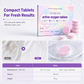 Pastilles effervescentes pour le lavage du linge