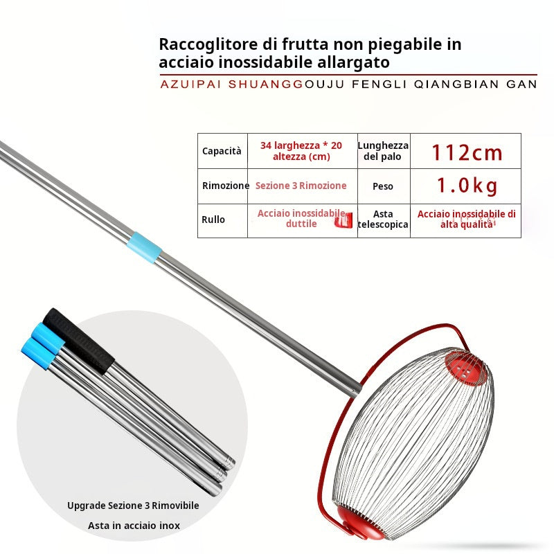 Un outil miracle pour ramasser rapidement des noix, des châtaignes et des fruits secs