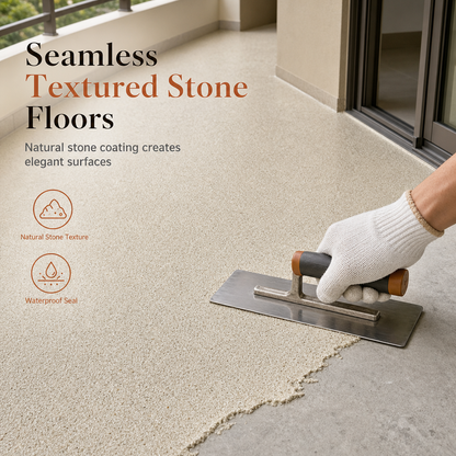 ✨ Nouveauté 2026 – 50 % DE RÉDUCTION MAINTENANT ! 🔆 Revêtement texturé effet marbre pour usage intérieur et extérieur – sols en pierre sans joints, surface imperméable et application facile – idéal pour le béton, les sols et les murs 🏛️