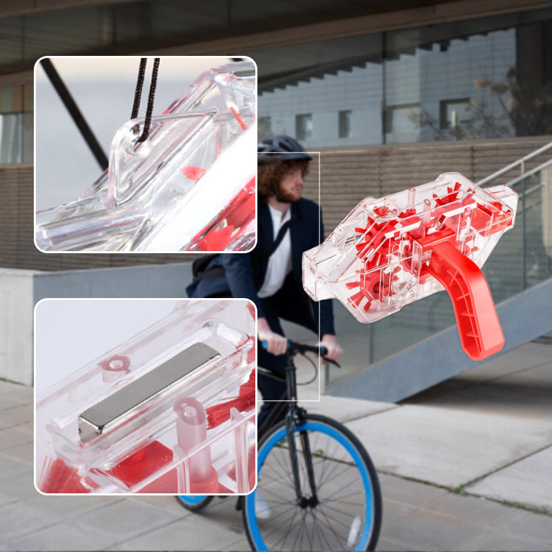 Outil de nettoyage pour chaîne de vélo à boîtier transparent