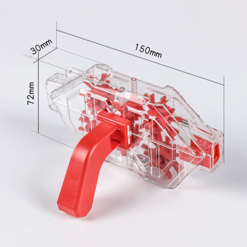 Outil de nettoyage pour chaîne de vélo à boîtier transparent